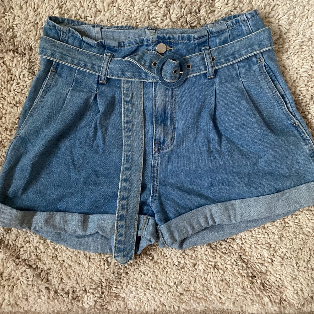 Nasty gal denim shorts w/ belt